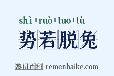 势若脱兔是什么意思的图片